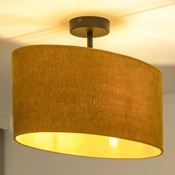 Duolla - plafonski luster OVAL 1xE27/15W/230V braon