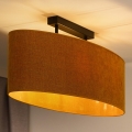 Duolla - Plafonski luster OVAL 2xE27/15W/230V braon