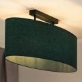 Duolla - Plafonski luster OVAL 2xE27/15W/230V zelen