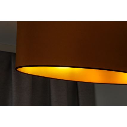 Duolla - Plafonski luster OVAL VEGAN 1xE27/15W/230V braon