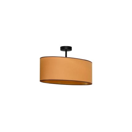 Duolla - Plafonski luster OVAL VEGAN 1xE27/15W/230V braon