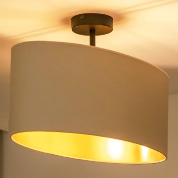 Duolla - plafonski luster OVAL VEGAN 1xE27/15W/230V krem