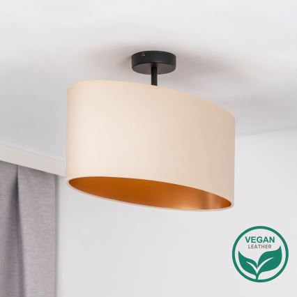 Duolla - plafonski luster OVAL VEGAN 1xE27/15W/230V krem