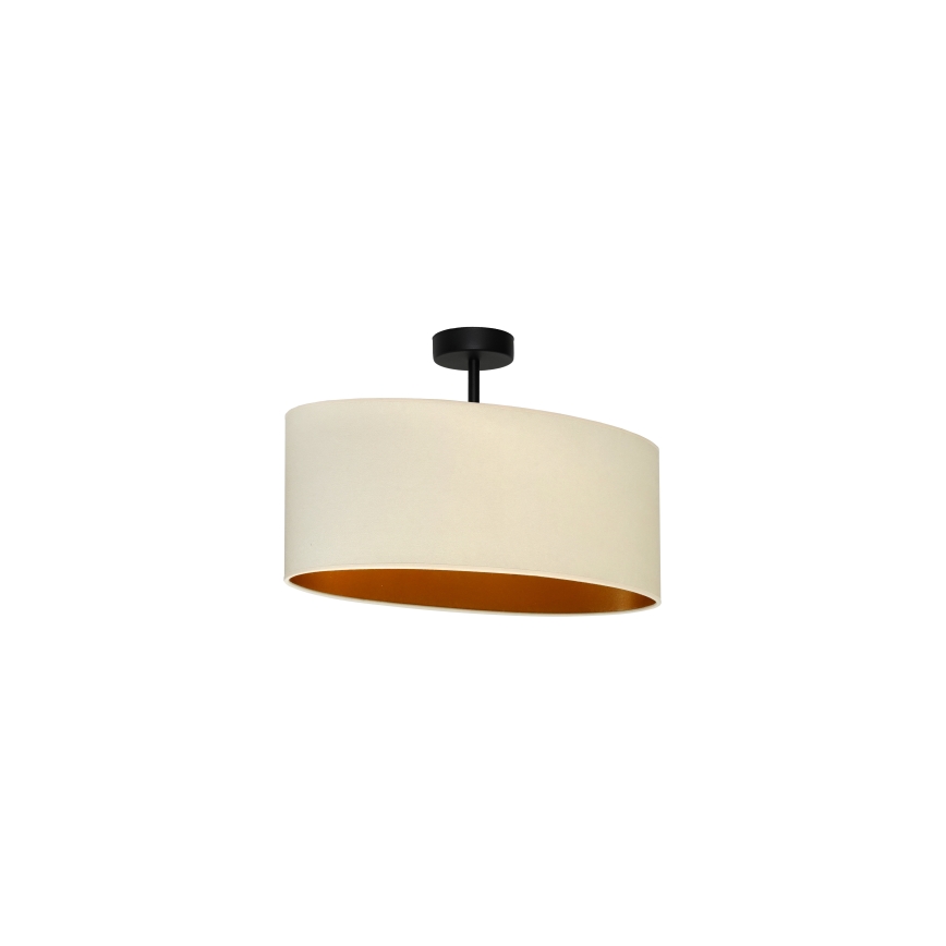 Duolla - plafonski luster OVAL VEGAN 1xE27/15W/230V krem