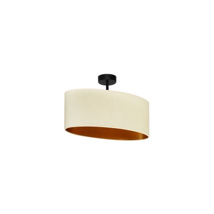Duolla - plafonski luster OVAL VEGAN 1xE27/15W/230V krem