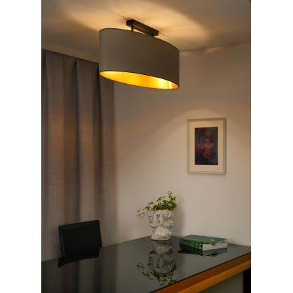 Duolla - Plafonski luster OVAL VEGAN 2xE27/15W/230V bež