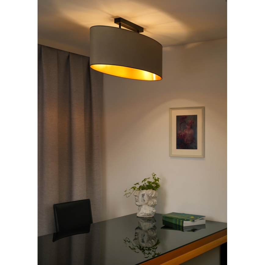 Duolla - Plafonski luster OVAL VEGAN 2xE27/15W/230V bež