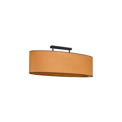 Duolla - Plafonski luster OVAL VEGAN 2xE27/15W/230V braon