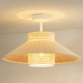 Duolla - Plafonski luster RIO RATTAN 1xE27/15W/230V prečnik 45 cm bež/ratan