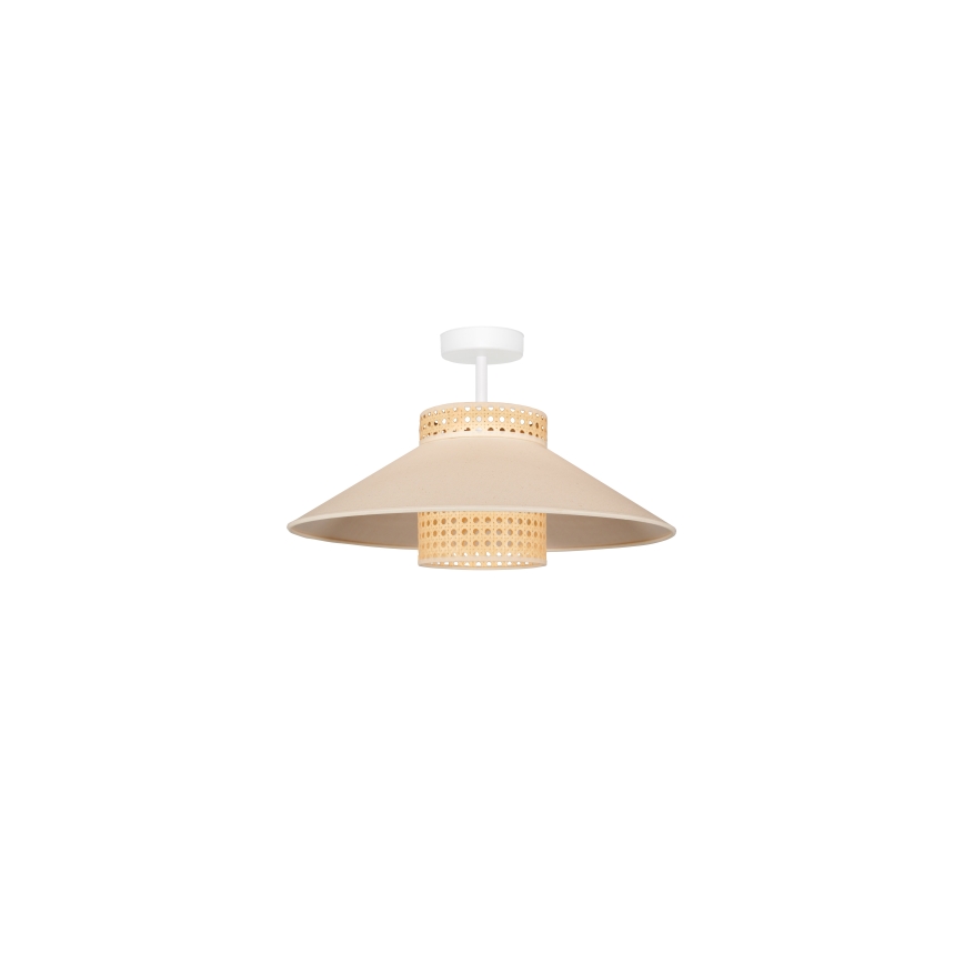 Duolla - Plafonski luster RIO RATTAN 1xE27/15W/230V prečnik 45 cm bež/ratan