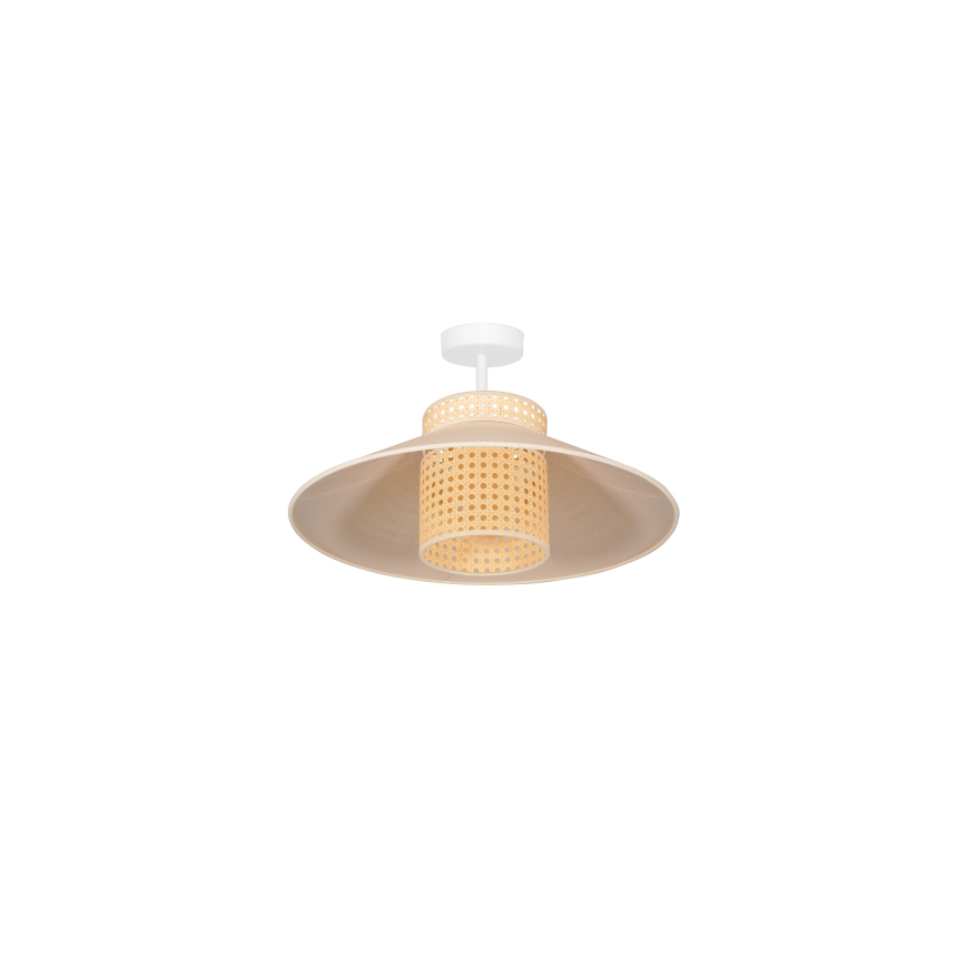 Duolla - Plafonski luster RIO RATTAN 1xE27/15W/230V prečnik 45 cm bež/ratan