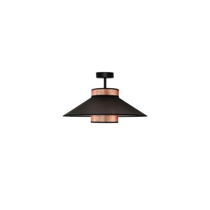Duolla - Plafonski luster RIO SHINY 1xE27/15W/230V prečnik 45 cm crna/bakrena