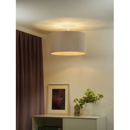 Duolla - Plafonski luster ROLLER ECO RECYCLING 1xE27/15W/230V prečnik 45 cm krem boje