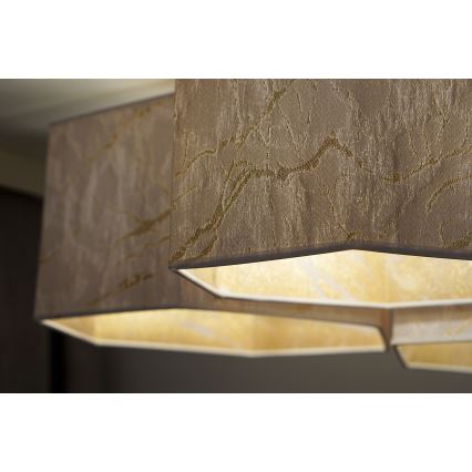 Duolla - Plafonski luster ROLLER TRIO HEX 3xE27/15W/230V beli/zlatni