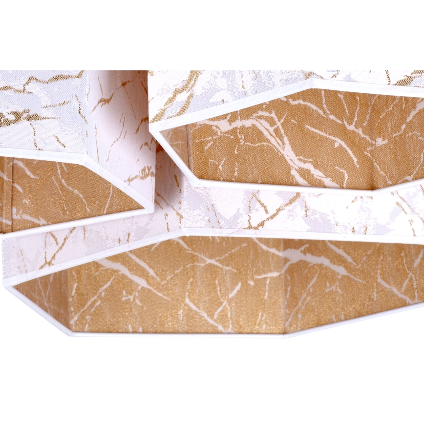 Duolla - Plafonski luster ROLLER TRIO HEX 3xE27/15W/230V beli/zlatni