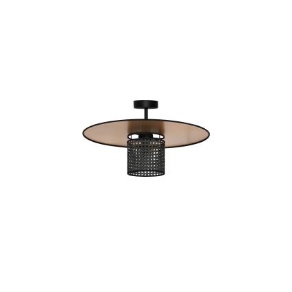 Duolla - Plafonski luster TOKYO RATTAN 1xE27/15W/230V Ø 50 cm zlatna/crna