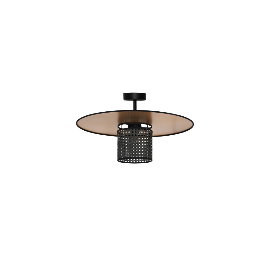 Duolla - Plafonski luster TOKYO RATTAN 1xE27/15W/230V Ø 50 cm zlatna/crna