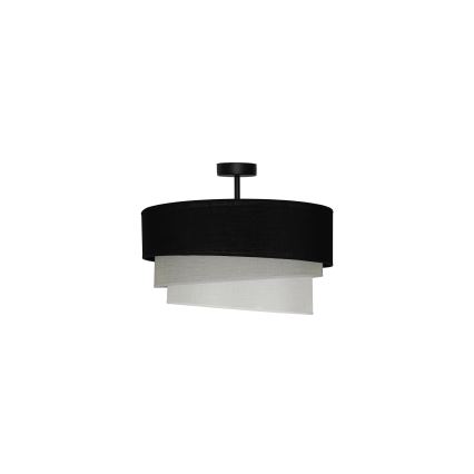 Duolla - plafonski luster TRIO 1xE27/15W/230V prečnik 45 cm crna/siva/bela