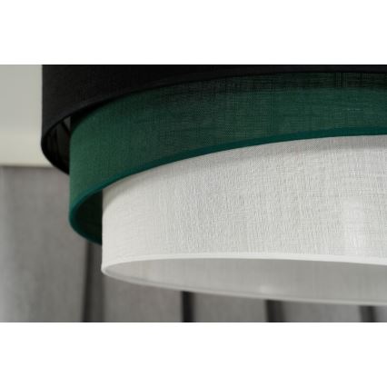Duolla - Plafonski luster TRIO 1xE27/15W/230V prečnik 45 cm crna/zelena/bela