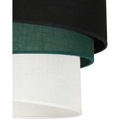 Duolla - Plafonski luster TRIO 1xE27/15W/230V prečnik 45 cm crna/zelena/bela