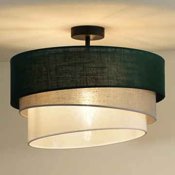 Duolla - Plafonski luster TRIO 1xE27/15W/230V, prečnik 45 cm, zelena/siva/bela