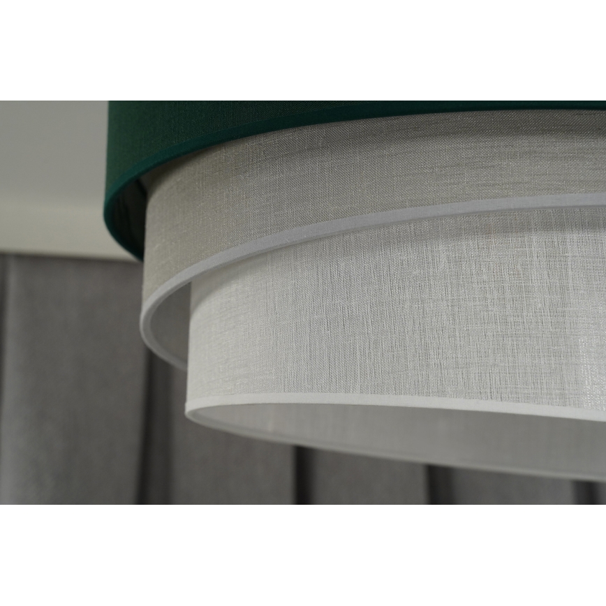 Duolla - Plafonski luster TRIO 1xE27/15W/230V, prečnik 45 cm, zelena/siva/bela
