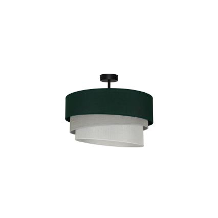 Duolla - Plafonski luster TRIO 1xE27/15W/230V, prečnik 45 cm, zelena/siva/bela