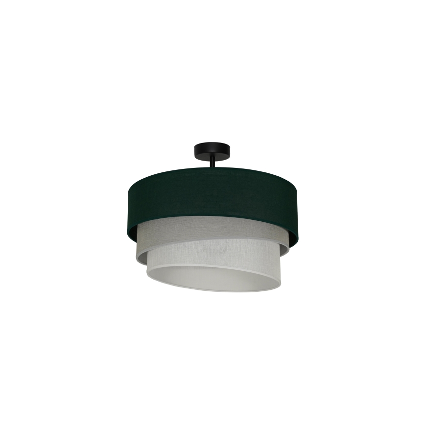 Duolla - Plafonski luster TRIO 1xE27/15W/230V, prečnik 45 cm, zelena/siva/bela
