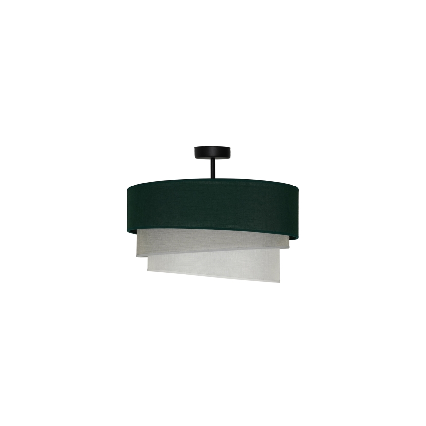Duolla - Plafonski luster TRIO 1xE27/15W/230V, prečnik 45 cm, zelena/siva/bela