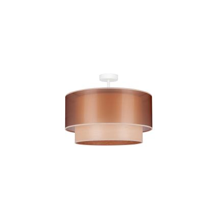 Duolla - Plafonski luster WOOD BOHO 1xE27/15W/230V prečnik 45 cm bakrena/bež