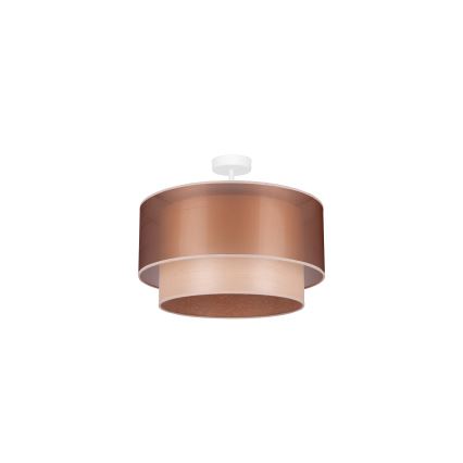 Duolla - Plafonski luster WOOD BOHO 1xE27/15W/230V prečnik 45 cm bakrena/bež