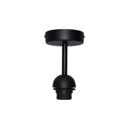 Duolla - Plafonski luster WOOD BOHO 1xE27/15W/230V, prečnik 45 cm, crna/bež