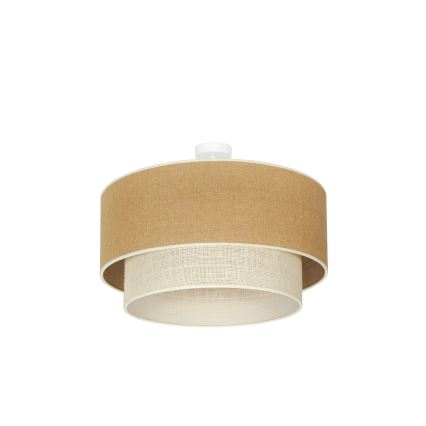 Duolla - Plafonski luster YUTE BOHO 3xE27/15W/230V prečnik 60 cm braon/krem