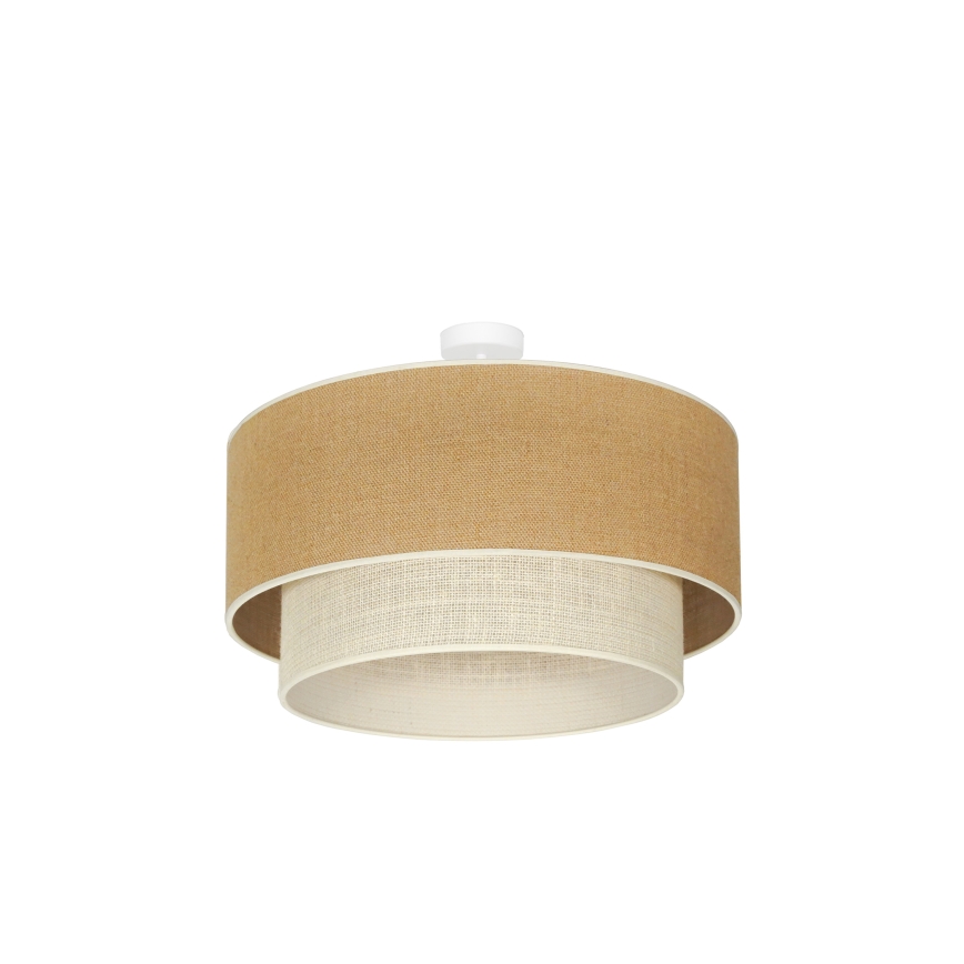 Duolla - Plafonski luster YUTE BOHO 3xE27/15W/230V prečnik 60 cm braon/krem