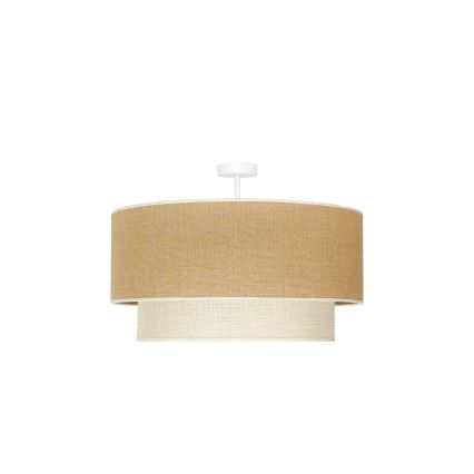 Duolla - Plafonski luster YUTE BOHO 3xE27/15W/230V prečnik 60 cm braon/krem