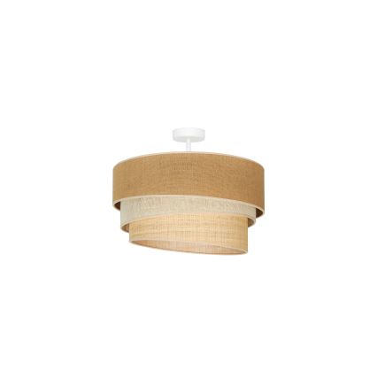 Duolla - Plafonski luster YUTE TRIO 1xE27/15W/230V, prečnik 45 cm, braon/siva/bež