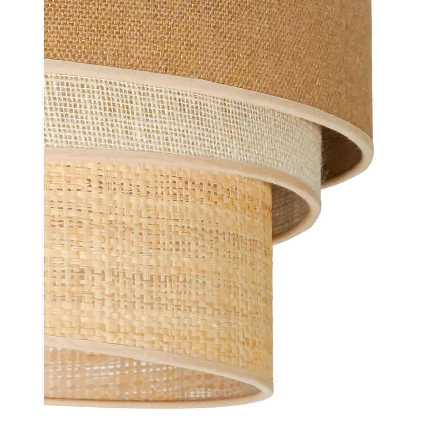 Duolla - Plafonski luster YUTE TRIO 1xE27/15W/230V, prečnik 45 cm, braon/siva/bež
