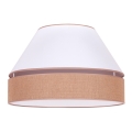 Duolla - Plafonsko svetlo AVIGNON 1xE27/15W/230V, prečnik 50 cm, bela/braon