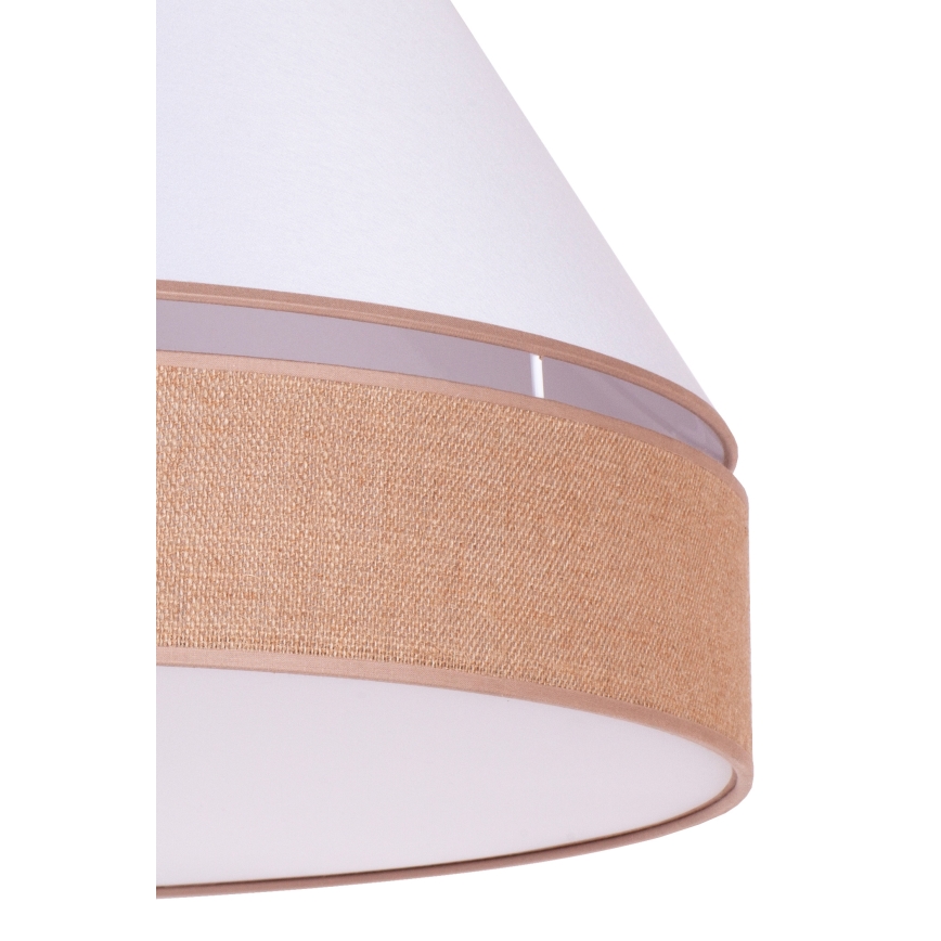 Duolla - Plafonsko svetlo AVIGNON 1xE27/15W/230V, prečnik 50 cm, bela/braon