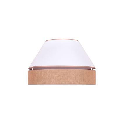 Duolla - Plafonsko svetlo AVIGNON 1xE27/15W/230V, prečnik 50 cm, bela/braon