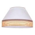 Duolla - Plafonsko svetlo AVIGNON 3xE27/15W/230V Ø 60 cm belo/ratan