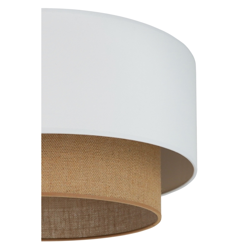 Duolla - Plafonsko svetlo BOHO 1xE27/15W/230V prečnik 45 cm bela/braon