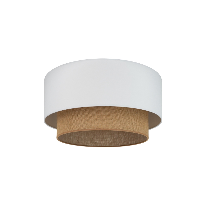 Duolla - Plafonsko svetlo BOHO 1xE27/15W/230V prečnik 45 cm bela/braon