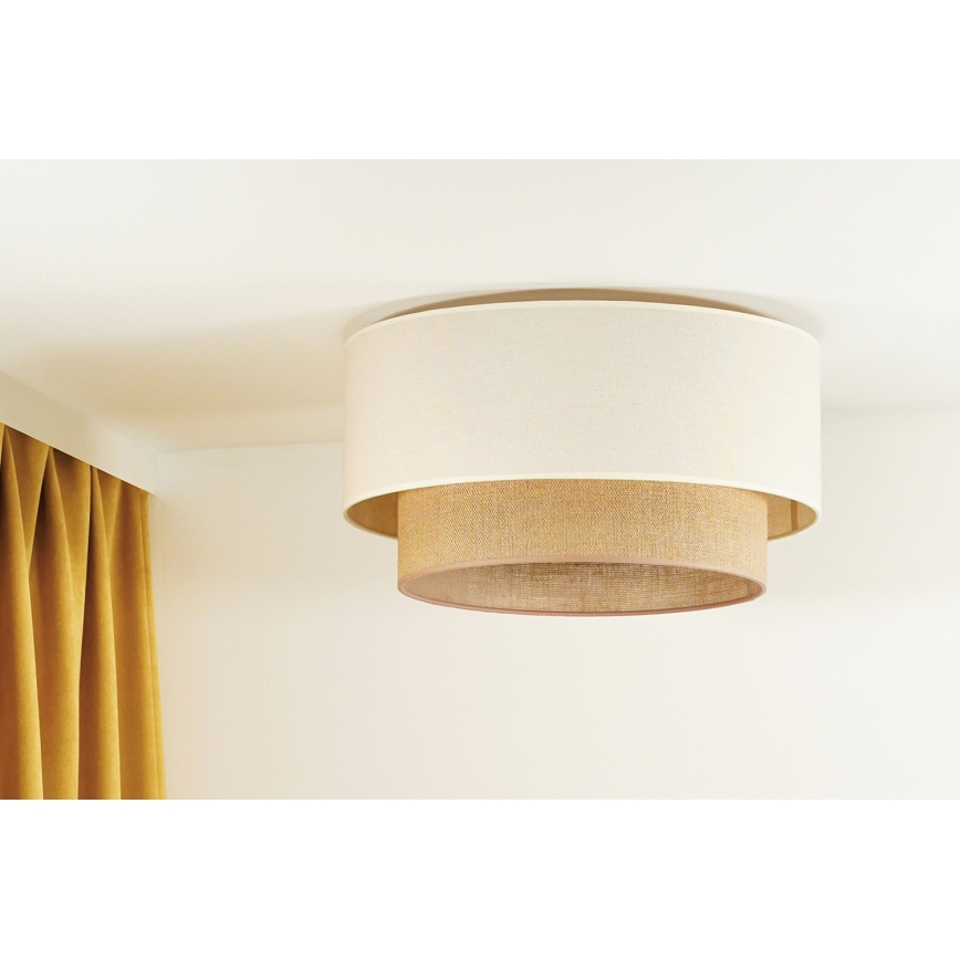 Duolla - Plafonsko svetlo BOHO 1xE27/15W/230V prečnik 45 cm bež/braon