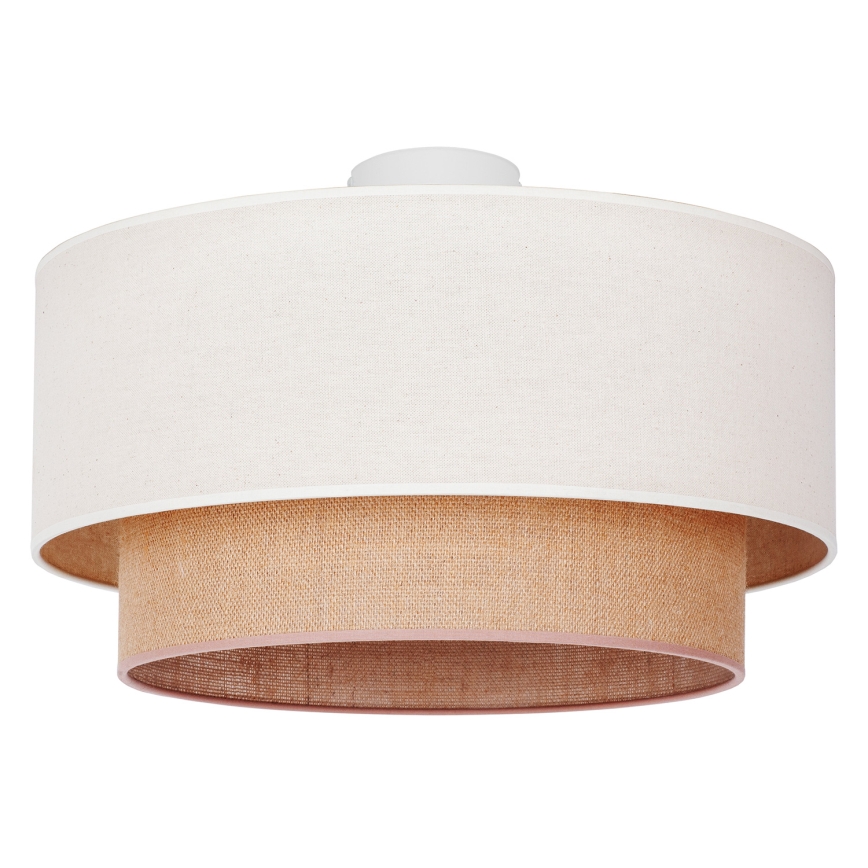 Duolla - Plafonsko svetlo BOHO 1xE27/15W/230V prečnik 45 cm bež/braon