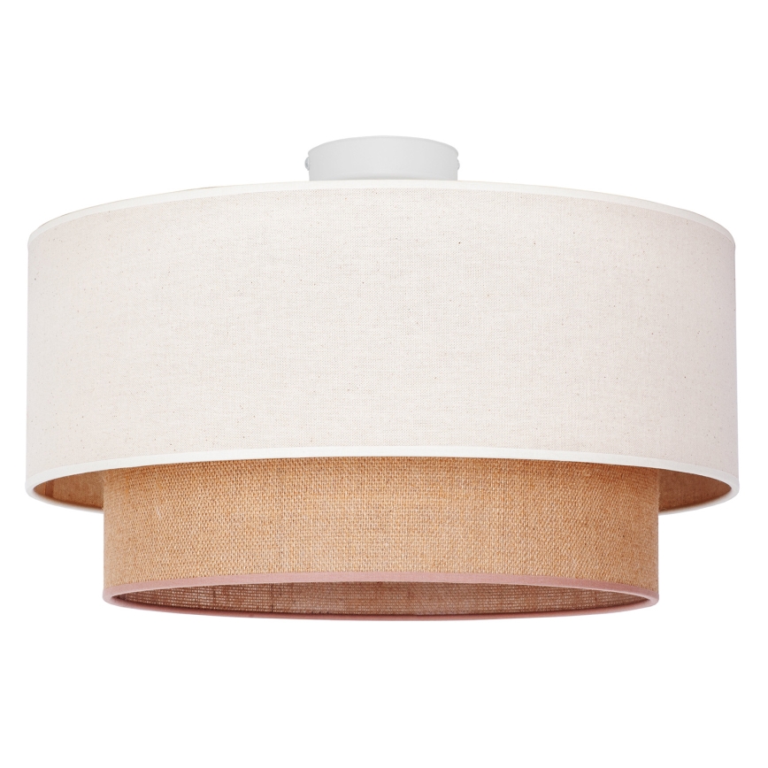 Duolla - Plafonsko svetlo BOHO 1xE27/15W/230V prečnik 45 cm bež/braon