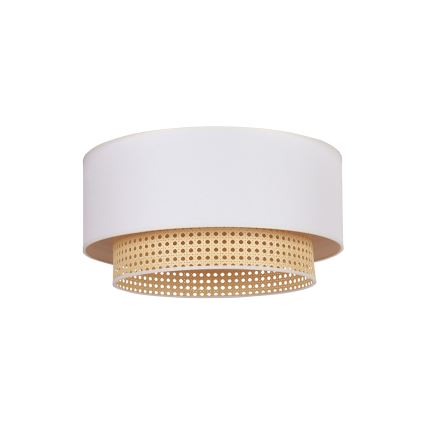 Duolla - Plafonsko svetlo BOHO 1xE27/15W/230V prečnik 45 cm krem/ratan