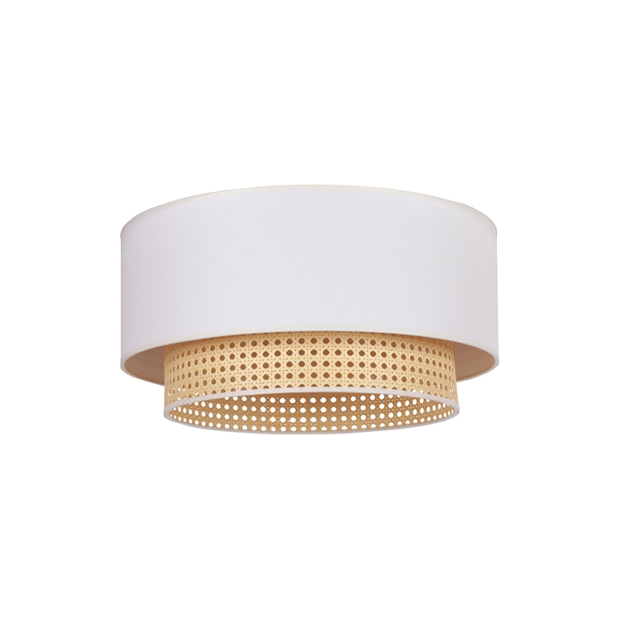 Duolla - Plafonsko svetlo BOHO 1xE27/15W/230V prečnik 45 cm krem/ratan