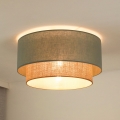 Duolla - Plafonsko svetlo BOHO 1xE27/15W/230V prečnik 45 cm zeleno/smeđe