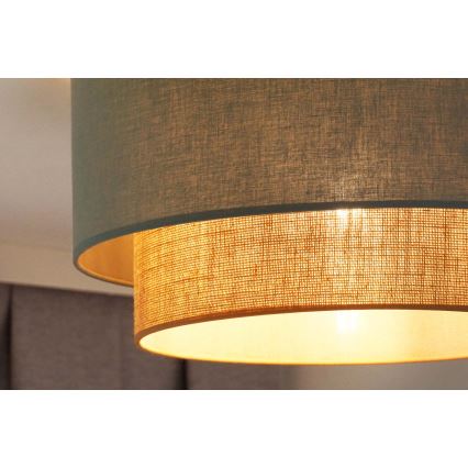 Duolla - Plafonsko svetlo BOHO 1xE27/15W/230V prečnik 45 cm zeleno/smeđe